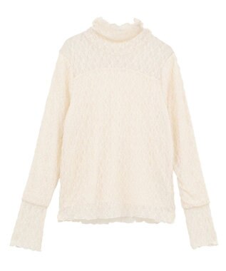 earth music&ecology 【吸湿発熱】あったかフェミニンインナー（ハイネック） Ecru