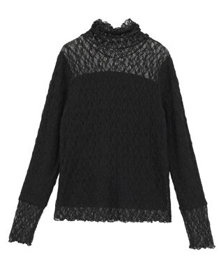 earth music&ecology 【吸湿発熱】あったかフェミニンインナー（ハイネック） Black