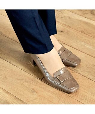 MODE ET JACOMO 【レイン対応】クラシックデザインレインパンプス オークエナメル