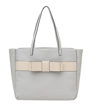 Maison de FLEUR EC限定フロントリボン3ルームトートバッグ Grayish Blue