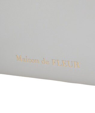Maison de FLEUR EC限定フロントリボン3ルームトートバッグ Grayish Blue