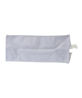 Maison de FLEUR ジャカードリボンフリルスクエアトートMバッグ Blue