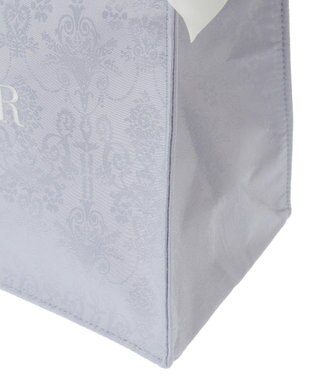 Maison de FLEUR ジャカードリボンフリルスクエアトートMバッグ Blue