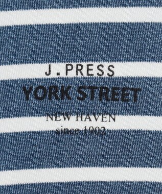 J.PRESS YORK STREET 【UNISEX】インディゴボーダーロングTシャツ サックスブルー系1