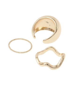 AMERICAN HOLIC プランプ３ｓｅｔリング Gold