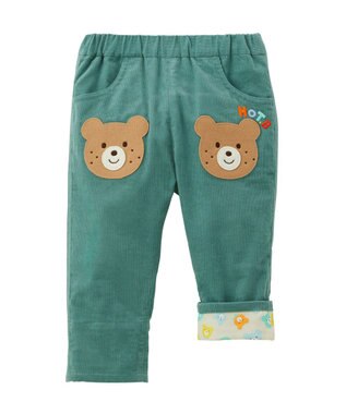 MIKI HOUSE HOT BISCUITS 【80-120cm】【NEW Color Series】コーデュロイ素材 パンツ アイスグリーン