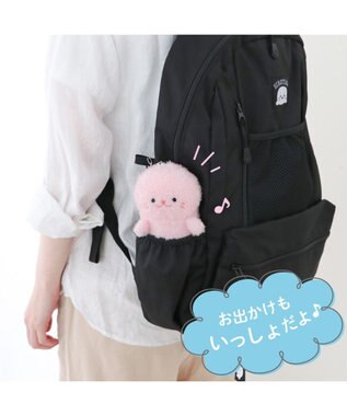 Mother garden しろたん ついてきちゃうマスコット  キーホルダー 12cm 《もふもふ 紫》 単品 紫