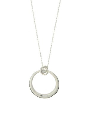 AMERICAN HOLIC テクスチャーメタルフープネックレス Silver