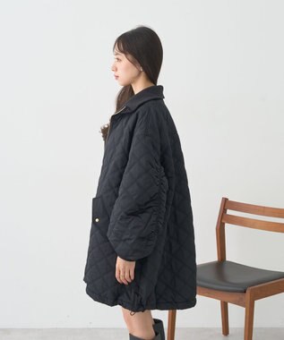 earth music&ecology キルティングバルーンコート Black