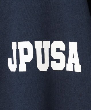 J.PRESS MEN 【J.PRESS ORIGINALS】Supima Recycle French Terry Logo Sweat Zip-Shirts ネイビー系