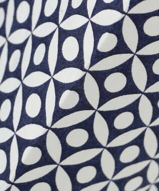 23区 S 【R(アール)】ジオメトリックペイズリープリント パンツ ジオメトリックネイビー