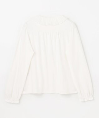 組曲 KIDS 【150-160㎝】プリーツカラー ブラウス オフホワイト系