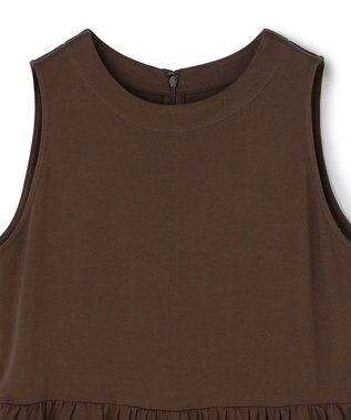 uncrave プレーンジャージー オールインワン ブラウン