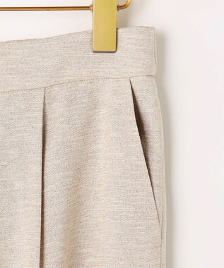 組曲 ライトリネンライクテーパード パンツ ベージュ系