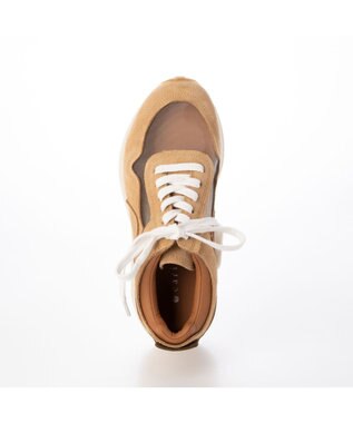 MODE ET JACOMO <carino>シースルー厚底スニーカー ベージュコンビ