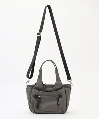 LA BAGAGERIE 【MONICA】ラウンド2WAYミニトートバッグ ダークグレー