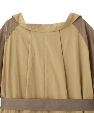 YECCA VECCA ベルト付きスキッパーシャツワンピース Beige