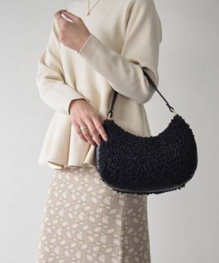 INTER-CHAUSSURES 【ANDREA CARDONE ITALI】レザーハンドルボアホーボーバッグ