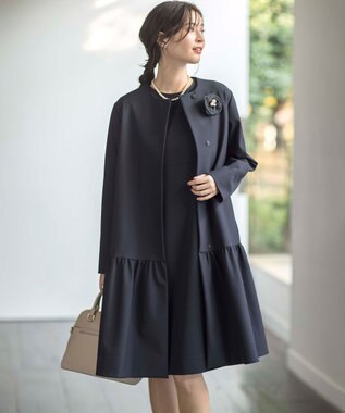 組曲 エアリーフラワーパールコサージュ ネイビー系