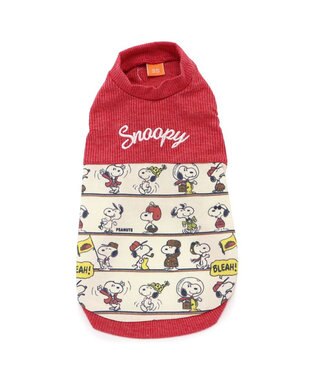PET PARADISE スヌーピー パッチ付き タンクトップ 《レッド》【中型犬】 レッド