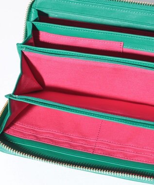 LANVIN en Bleu ベルシー ラウンドファスナー長財布 グリーン