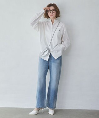 WEGO 【XS～Lサイズ展開/美脚】ストレートデニムパンツ デニム淡色