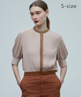 BEIGE， 【S-size】MARIGNY / パフブラウス Nude×Tan