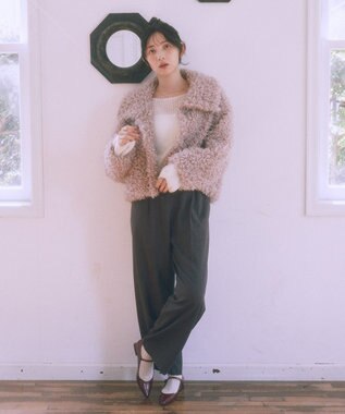 earth music&ecology ＴＲワイドパンツ Check