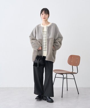 earth music&ecology ＴＲワイドパンツ Black