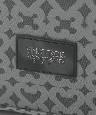 23区GOLF 【UNISEX】モノグラムボストンバッグ　シューズ収納付きの大容量　ショルダー持ちも可能 ブラック系5