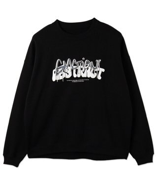 WEGO メタリックロゴプルオーバー ブラック