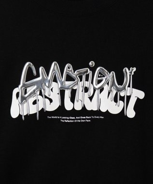 WEGO メタリックロゴプルオーバー ブラック