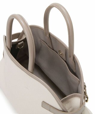TOPKAPI 【Breath TOPKAPI】SCOTCH GRAIN スコッチグレイン ベルトデザイン ショルダー付き ミニトート バッグ クリーム