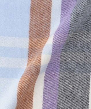 J.PRESS LADIES カシミヤチェック マフラー サックス系