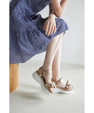 TOCCA RIBBON  SPORTS SANDALS サンダル ベージュ系