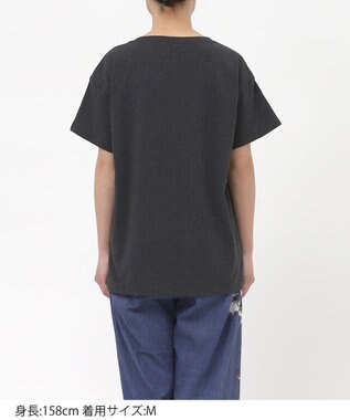 tsumori chisato SLEEP ツモリチサト トップス 4分袖 綿混(本体) 綿ベア天竺素材 Tシャツ レディース UTT155 /ワコール ブラック