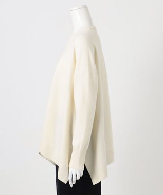 23区 S 【エステータ】エアリースパンウール ドレープニット オフホワイト系