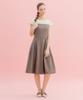 TOCCA 【洗える！】CROISSANT ドレス カーキ系