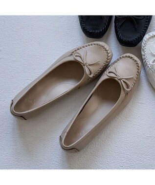 ing <ing>リボンモカシンシューズ