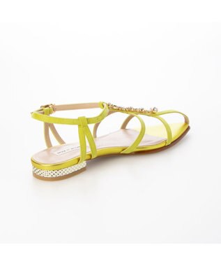 MODE ET JACOMO <MODE ET JACOMO>ポインテッドトゥTストラップサンダル イエロースエード