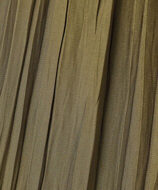 uncrave マシーンプリーツ フレアスカート カーキベージュ