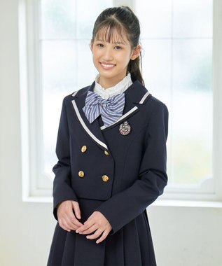 ANY KIDS 【5点セット】ジャケット＋ジャンパースカートセット ネイビー