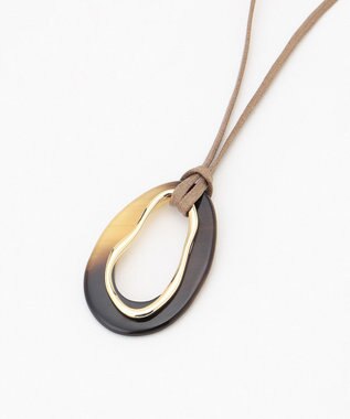 23区 【CLASSY.6月号掲載】ホーンリング ネックレス ベージュ系