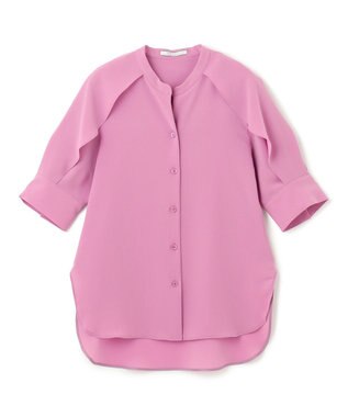 BEIGE， 【S-size】HYACINTH / スタンドカラーブラウス ピンク系