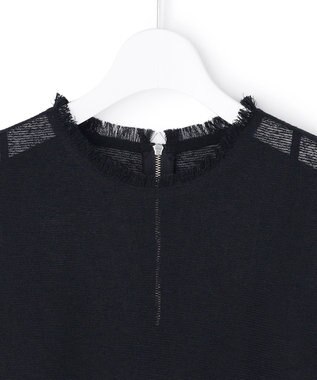 ICB L 【先行予約】サマーレノクロス フレアワンピース ネイビー×ブラック