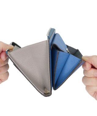 PELLE BORSA L字ファスナーコンパクト財布 Very Goods ベリーグッズ 7206 ブルー