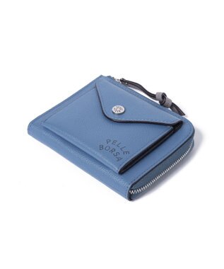 PELLE BORSA L字ファスナーコンパクト財布 Very Goods ベリーグッズ 7206 ブルー