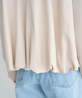 YECCA VECCA 異素材MIXバルーンブルゾン Light Beige