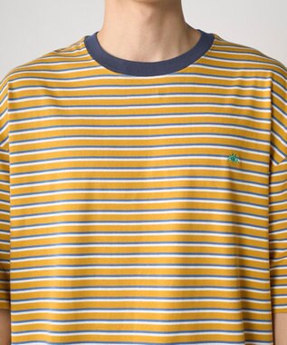 OP／FILA 【Kappa】ウェルネスクラブボーダーTシャツ イエロー