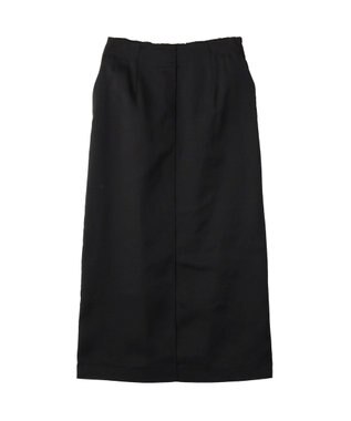 YECCA VECCA シャイニーツイルナロースカート Black